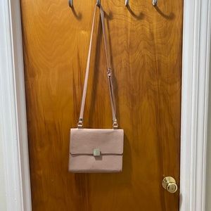 Just fab blush pink crossbody bag